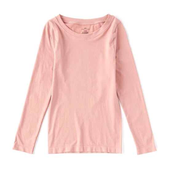 Outlet ⭐ Copper Key Big ???? Girls 7-16 Long-Sleeve Seamless Tee Rosette ???? 2 Outlet ⭐ Copper Key Big ???? Girls 7-16 Long-Sleeve Seamless Tee Rosette ???? - Image 2