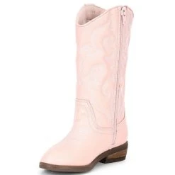 Wholesale ???? Copper Key ???? Girls' Leather Round Toe Western Cowboy ???? Boots (Infant) Seashell Sand ???? -Copper Key Shop unnamed file 1044