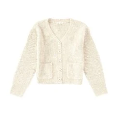 Coupon ❤️ Copper Key Big ???? Girls 7-16 Slouchy Cardigan Oatmeal ????