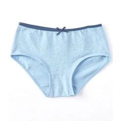 Wholesale ???? Adventure Wear By Copper Key Little ???? Girls 2T-5 Bow Detail Glitter Stars Brief Panties Silver Stars Blue ???? -Copper Key Shop unnamed file 1097