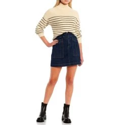 Cheapest ⭐ Copper Key Mock Neck Striped Sweater Shell Multi ???? -Copper Key Shop unnamed file 1101