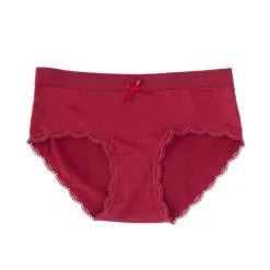 Best Pirce ???? Copper Key Big ???? Girls 6-16 Bijou Lace Comfort Girl Short Panties Burgundy ???? -Copper Key Shop unnamed file 1165