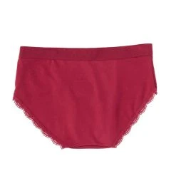 Best Pirce ???? Copper Key Big ???? Girls 6-16 Bijou Lace Comfort Girl Short Panties Burgundy ???? -Copper Key Shop unnamed file 1166