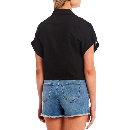 Best reviews of ⌛ Copper Key Cuffed Short Sleeve Button Front Tie Hem Camp ???? Shirt White ⌛ 2 Best reviews of ⌛ Copper Key Cuffed Short Sleeve Button Front Tie Hem Camp ???? Shirt White ⌛ - Image 2