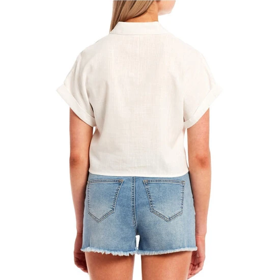 Best reviews of ⌛ Copper Key Cuffed Short Sleeve Button Front Tie Hem Camp ???? Shirt White ⌛ 5 Best reviews of ⌛ Copper Key Cuffed Short Sleeve Button Front Tie Hem Camp ???? Shirt White ⌛ - Image 5