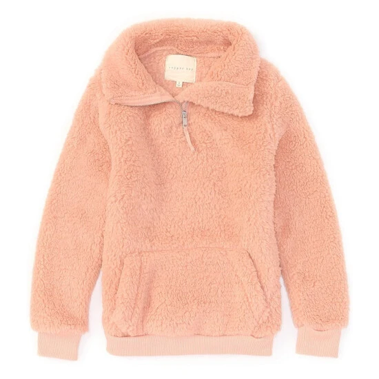 Deals ???? Copper Key Big ???? Girls 7-16 Quarter Zip Fuzzy Teddy Cozy Fleece Pullover Muted Clay ???? 4 Deals ???? Copper Key Big ???? Girls 7-16 Quarter Zip Fuzzy Teddy Cozy Fleece Pullover Muted Clay ???? - Image 4