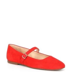Brand new ✔️ Copper Key Sweetie Suede Mary Jane Flats Lorenz Red ????