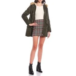 Wholesale ⌛ Copper Key Faux Fur Hooded Long Sleeve Classic Wool ???? Coat Olive ???? -Copper Key Shop unnamed file 1290