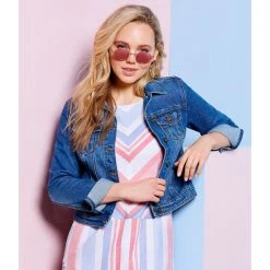 New ⌛ Copper Key Destructed Denim Jacket Medium Wash Denim ✨ -Copper Key Shop unnamed file 1320