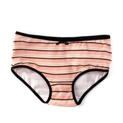 Best deal ???? Adventure Wear By Copper Key Little Girl 2T-5 Bow Detail Cotton Striped Brief Panties Dusty Pink Stripes ❤️