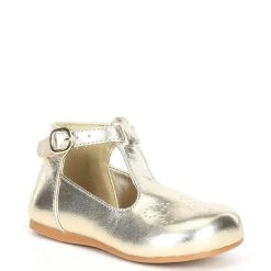 Best Pirce ???? Copper Key ???? Girls' Waddles Flower T-Strap Flat ???? Shoes (Toddler) Sand Gold ????