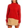 Deals ???? Copper Key Mock Neck Sweater Red ????
