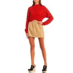 Deals ???? Copper Key Mock Neck Sweater Red ???? -Copper Key Shop unnamed file 1336