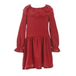 Deals ✨ Copper Key Little ???? Girls 2T-6X Eyelet Collared ???? Dress ✨ -Copper Key Shop unnamed file 1349