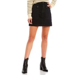 Copper Key Shop 33 Promo ✨ Copper Key Twill Cargo ???? Skirt Black ????