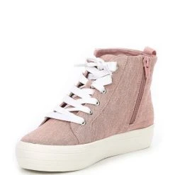 Flash Sale ???? Copper Key ???? Girls' Florra Flower Embroidered High-Top ???? Sneakers (Youth) Blush ???? -Copper Key Shop unnamed file 1414