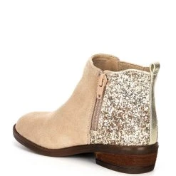 Best deal ❤️ Copper Key ???? Girls' Dazzler Glitter Back Booties (Infant) Desert Beige/gold ???? -Copper Key Shop unnamed file 1448