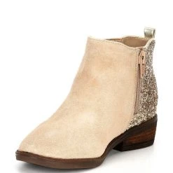 Best deal ❤️ Copper Key ???? Girls' Dazzler Glitter Back Booties (Infant) Desert Beige/gold ???? -Copper Key Shop unnamed file 1449