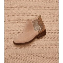 Best deal ❤️ Copper Key ???? Girls' Dazzler Glitter Back Booties (Infant) Desert Beige/gold ???? -Copper Key Shop unnamed file 1452