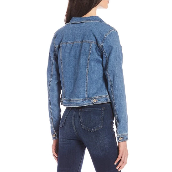 Hot Sale ???? Copper Key Cropped Denim Jacket Light Blue ???? 2 Hot Sale ???? Copper Key Cropped Denim Jacket Light Blue ???? - Image 2