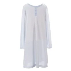 Outlet ???? Copper Key Little ???? Girls 2T-6 Long Sleeve Stripe Gown Celestial Blue Stripe ❤️