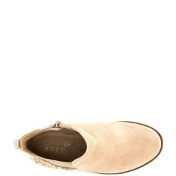 Brand new ???? Copper Key ???? Girls' Dazzler Glitter Back Booties (Toddler) Desert Beige/gold ???? -Copper Key Shop unnamed file 1475