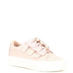 Best Pirce ???? Copper Key ???? Girls' Pearlinna Pearl Bow ???? Sneakers (Infant) Rose Smoke ✔️