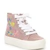 Brand new ???? Copper Key ???? Girls' Floraa Flower Embroidered High-Top ???? Sneakers (Infant) Blush ????