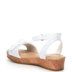 Top 10 ???? Copper Key ???? Girls' Dearisst Eyelet Bow Flatform Wedges (Youth) White ???? -Copper Key Shop unnamed file 1525