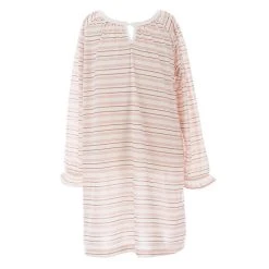 Best Sale ???? Copper Key Little ???? Girls 7-16 Long Sleeve Stripe Keyhole Gown Evening Sand/cedarwood Stripe ✔️