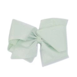 Cheapest ⌛ Copper Key ???? Girls Pinch Clip King Organza Hair Bow Light Khaki ⭐