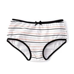 Best deal ???? Adventure Wear By Copper Key Little Girl 2T-5 Cotton Striped Brief Panties White Stripe ✔️