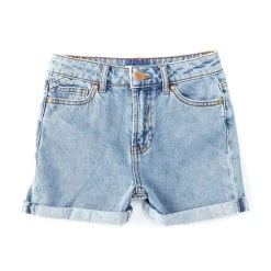 Discount ???? Copper Key Big ???? Girls 7-16 High Rise Roll Cuff Denim Short White ⌛