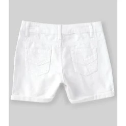 Discount ???? Copper Key Big ???? Girls 7-16 High Rise Roll Cuff Denim Short White ⌛ -Copper Key Shop unnamed file 1597