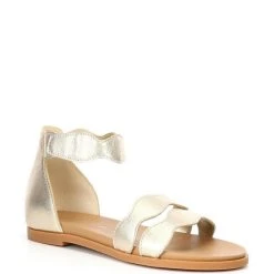 Best reviews of ✔️ Copper Key ???? Girls' Zany Scallop Ankle Strap ???? Sandals (Infant) Sand Gold ????