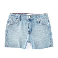 Cheapest ⭐ Copper Key Big ???? Girls 7-16 High Rise Scissor Hem Denim Shorts Dark Stone ????