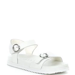 Hot Sale ???? Copper Key ???? Girls' Playful Leather Ankle Strap ???? Sandals (Youth) White ????