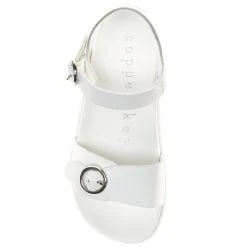 Hot Sale ???? Copper Key ???? Girls' Playful Leather Ankle Strap ???? Sandals (Youth) White ???? -Copper Key Shop unnamed file 1629
