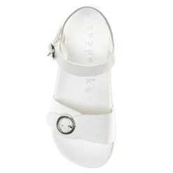 Flash Sale ???? Copper Key ???? Girls' Playful Leather Ankle Strap ???? Sandals (Infant) White ⌛ -Copper Key Shop unnamed file 1644