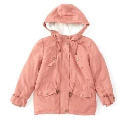 Discount ???? Copper Key Big ???? Girls 7-16 Sherpa Lined Hooded Anorak Parka ???? Coat Black ????