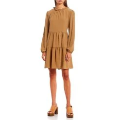 Best reviews of ???? Copper Key Long Sleeve Babydoll ???? Dress Sand ✔️ -Copper Key Shop unnamed file 1680