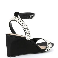 Best Pirce ???? Copper Key Firstdance Pearl Embellishment ???? Dress Wedges Champagne ???? -Copper Key Shop unnamed file 1689