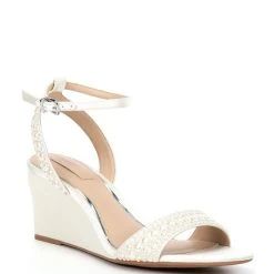 Best Pirce ???? Copper Key Firstdance Pearl Embellishment ???? Dress Wedges Champagne ???? -Copper Key Shop unnamed file 1690