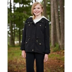 Discount ???? Copper Key Big ???? Girls 7-16 Sherpa Lined Hooded Anorak Parka ???? Coat Black ???? -Copper Key Shop unnamed file 173