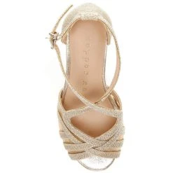 Brand new ???? Copper Key ???? Girls' Klassy Bling Wedge ???? Sandals (Youth) Sand Gold ???? -Copper Key Shop unnamed file 1735