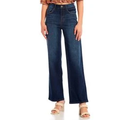Promo ???? Copper Key High Rise Wide Leg Denim ???? Jeans Medium Blue ????