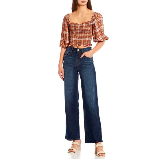 Promo ???? Copper Key High Rise Wide Leg Denim ???? Jeans Medium Blue ???? 3 Promo ???? Copper Key High Rise Wide Leg Denim ???? Jeans Medium Blue ???? - Image 3