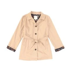 Best Pirce ???? Copper Key Big ???? Girls 7-16 Floral Print Lined ???? Coat Sand ????