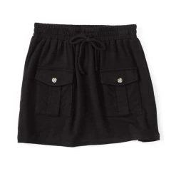 Promo ???? Copper Key Big ???? Girls 7-16 Knit Cargo ???? Skirt Burgundy ????