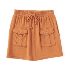 Promo ???? Copper Key Big ???? Girls 7-16 Knit Cargo ???? Skirt Burgundy ???? -Copper Key Shop unnamed file 1808